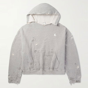 Sudadera con capucha de algodón mezclado con estilo para hombre, cómoda y casual, perfecta para moda urbana, para usar en capas y para el día a día. - Product Image 1