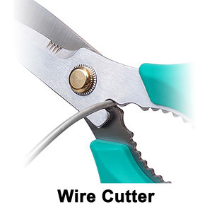 กรรไกรอเนกประสงค์ไฟเบอร์ออปติกสำหรับงานหนักใบมีดสแตนเลสขนาด206มม. พร้อมปลอก OEM ODM จากไต้หวัน - Product Image 5