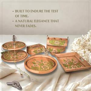 Porte-cuillères élégant en bois imprimé pour comptoir, idéal pour les maisons modernes – Support en bois imprimé pour un rangement stylé des ustensiles de cuisine - Product Image 6