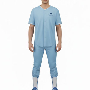 Uniforme de béisbol de estilo profesional para hombre, tela transpirable, ropa deportiva cómoda para práctica en equipo - Product Image 2
