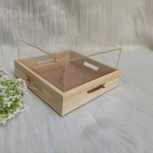 Top Selling Wooden Base Tray Engraved Acrylic <b>Box</b> Display Gifts & Lucite packing Wedding Acrylic Gift <b>Box</b> Custom - Product Image 1
