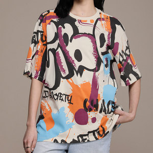 T-shirts pour femmes à sublimation, nouveau design, 100% coton, écologiques, respirants, pour usage extérieur, vêtements décontractés, vente chaude - Product Image 1