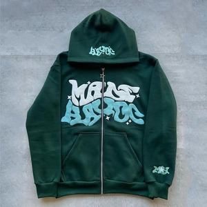 Último diseño de bajo precio hombres bordado sudaderas con capucha 2024 nuevo estilo bordado sudaderas con capucha para adultos - Product Image 2