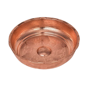 Cuenco de fruta Chapado en cobre El mejor diseño hecho a mano Vajilla de forma redondeada Cuenco clásico de boda - Product Image 6