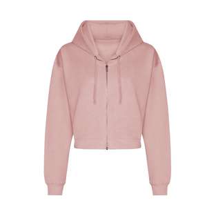Sudaderas con Capucha para Mujer, Logotipo Personalizado, Estilo Corto y Moderno, Sudadera con Capucha de Alta Calidad para Mujer, Sudadera con Cierre para Mujer Disponible - Product Image 1