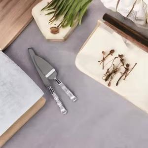 Juego de 2 servidores de pastel portátiles de acero inoxidable hechos a mano premium más vendidos - Product Image 5