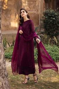 Salwar Kameez indien pakistanais pour femmes de qualité supérieure, 3 pièces, en mousseline de soie légère et confortable, pour les fêtes et les mariages, dernier design - Product Image 5