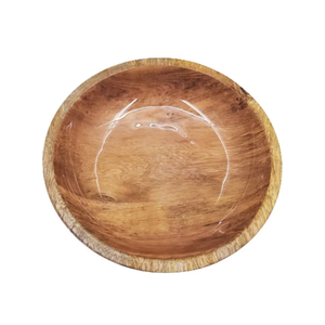 Enameled <b>Mango</b> <b>Wooden</b> out Side Polish Dough Serving <b>Bowl</b> Shape Style <b>Bowl</b> for Wedding Eco-Friendly Home Hotel & Restraint Use - Product Image 4