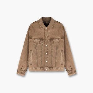 แจ็คเก็ตยีนส์ผู้ชาย ขายส่งจากโรงงานโดยตรง รับออกแบบโลโก้ คุณภาพสูง สไตล์วินเทจ สำหรับฤดูหนาว - Product Image 6