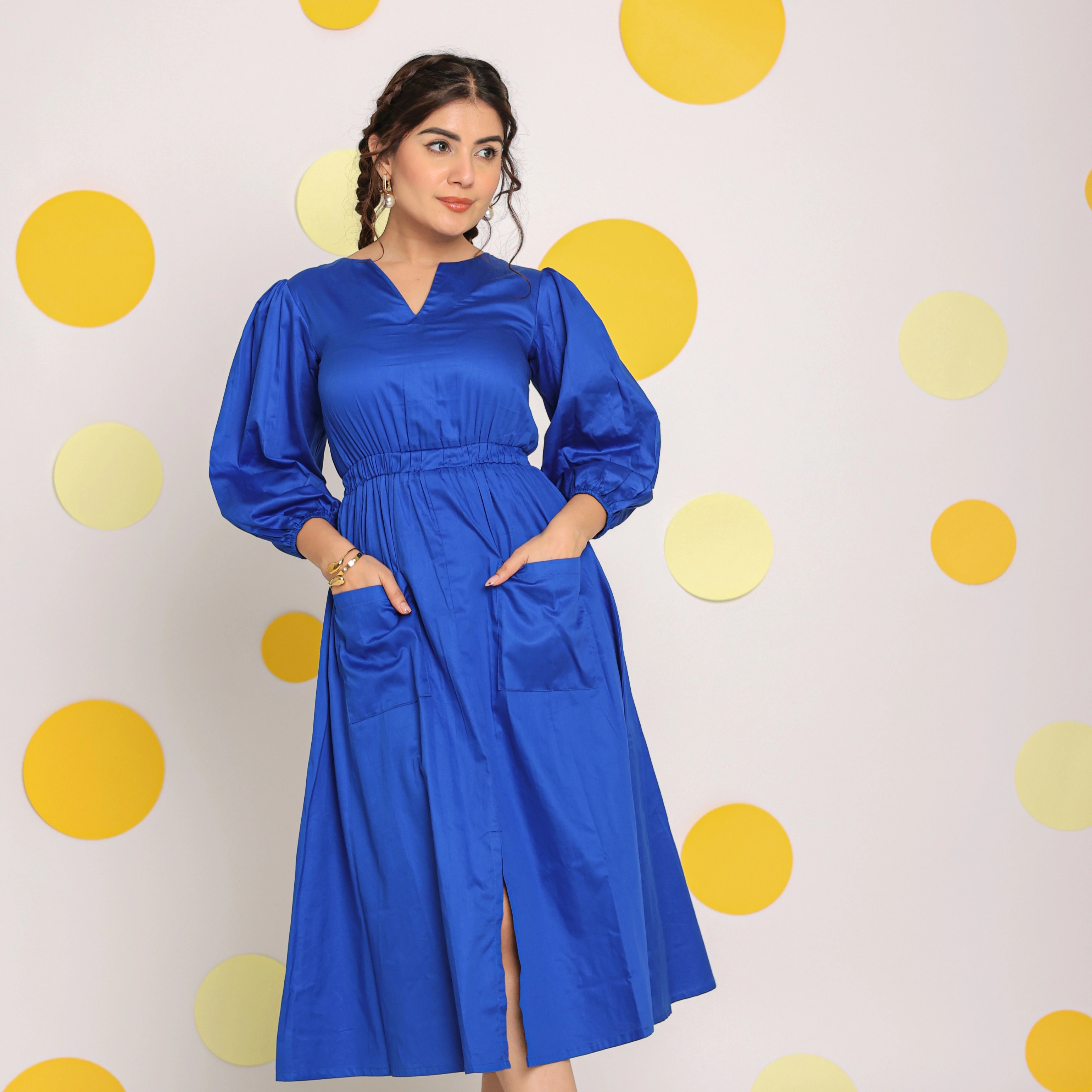 Shop Our Collection of Royal Blue Cotton Dresses for Women
