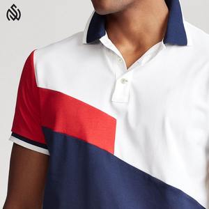 Nueva llegada de polos con pantalones cortos para correr para adultos/conjuntos de verano con parches de dos tonos para niños - Product Image 6