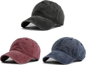 Gorra de algodón con logo personalizado y efecto desgastado para hombre, estilo urbano sin estructura, con tejido común tipo jersey. - Product Image 2
