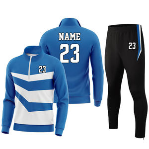 ชุดวอร์มมีฮู้ดและกางเกงวิ่งสำหรับผู้ชาย, ชุดวอร์มมีซิปสีพื้นสำหรับฤดูใบไม้ร่วงและฤดูหนาว - Product Image 1