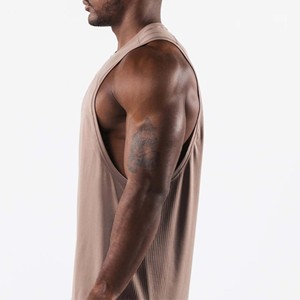 High Quality Men's Knitted Tank <b>Top</b> Latest Casual Design Breathable Quick Dry for Fitness Low MOQ Online Sale - Product Image 2