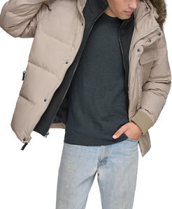 Nouvelle veste matelassée d'hiver pour homme, logo personnalisé OEM, extérieur, rembourrage, chaude, pour homme, fabriquée au Pakistan, tenue de Noël - Product Image 4