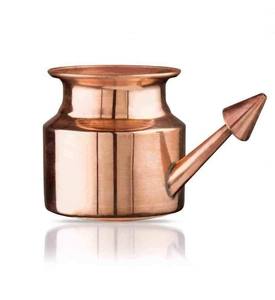 Wholesale Solid Copper Jal Neti Pot Ayurveda Yoga <b>Nasal</b> Cleaning Instrument Multi-Purpose Oral Hygiene for Adults Made India - Product Image 1