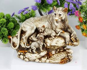 León con Cachorros para Decoración de Habitación Infantil, Decoración de Interior de Resina, Decoración de Interior y Exterior, Artículos de Feng Shui, Artículos de Decoración de Resina - Product Image 2