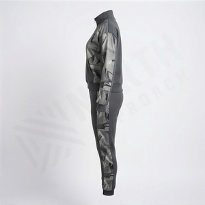 Tenues deux pièces pour femmes Veste zippée Pantalon à taille élastique Ensemble de survêtement Vêtements de sport décontractés Tenue de soirée Tenue de club Jogging doux - Product Image 3