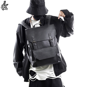 Sac à dos en cuir PU souple et imperméable pour homme, sac à dos d'école quotidien pour ordinateur portable de haute qualité, prêt à être expédié - Product Image 4