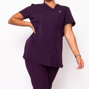Uniforme de spa en polyester de haute qualité pour femmes, tunique avec logo personnalisé pour l'industrie de la beauté, vêtements de travail pour salons, vêtements pour femmes - Product Image 6
