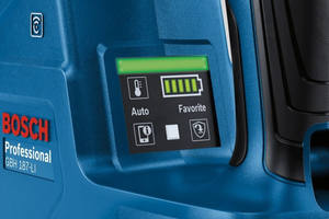 Marteau perforateur rotatif sans fil GBH 187-LI DC 18V avec batterie Li-Ion, moteur sans balais, couple maximal de 44,2 pi-lb, 4350 BPM, vitesses de perçage rapides - Product Image 5