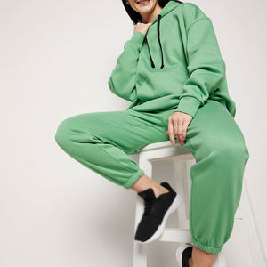 ชุดวอร์มสำหรับผู้หญิงชุดวอร์มสีพื้นสีล้วนสำหรับใส่กลางแจ้ง - Product Image 4