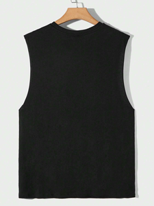 Custom Logo White Black Cotton <b>Men's</b> Workout Stringer Bodybuilding <b>Tank</b> <b>Top</b> Fitness Gym <b>Men's</b> <b>Tank</b> <b>Top</b> <b>Mens</b> - Product Image 4
