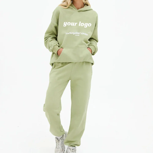 Ensemble de survêtement court en coton personnalisé pour femmes Maternité Design uni à la mode pour la saison d'hiver Vêtements à la mode - Product Image 1