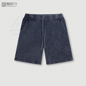 Pantalones Cortos de Mezclilla Holgados de Verano para Hombre, Casuales, de Poliéster/Algodón, Lavados Vintage, de Secado Rápido, con Cierre de Cordón - Product Image 3