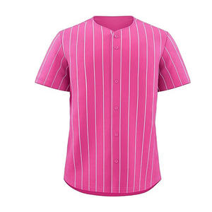 Maillots de baseball à manches courtes et vêtements de baseball et de softball en polyester de haute qualité maillots pour adultes respirants à séchage rapide - Product Image 1