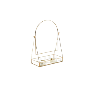 Top Quality Luxury Table Top Mirror Golden Decorative Desktop Mirror for Living Room Bedroom and Kitchen Vanity Decoration - Product Image 4