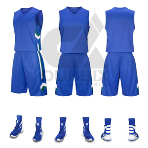 Maillot de basket-ball professionnel pour hommes, ensemble uniforme personnalisé respirant à séchage rapide, chemise rétro d'été, vêtements - Product Image 2