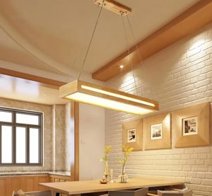 Lámpara de Techo LED Moderna, Estilo Araña, de Madera y Resina Dorada, Regulable, Impermeable IP54, Ecológica, Duradera, con Control de Botones y Altura Ajustable - Product Image 1