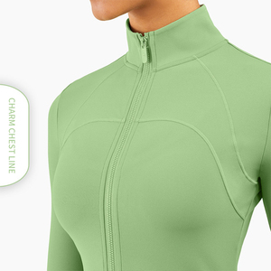Nuevas chaquetas ecuestres para mujer, chándal transpirable elástico ajustado, con cremallera, manga larga, para montar a caballo, gimnasio, Fitness, camisetas atléticas - Product Image 4