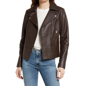Veste en cuir véritable pour femmes hautement durable respirante et confortable meilleure conception pour le service OEM de la saison d'automne disponible - Product Image 4