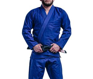 Kimono brasileño de Jiu Jitsu BJJ de alta calidad, ropa de artes marciales, bordado directo de algodón 100%, Jiu Jitsu Gi azul al mejor precio - Product Image 2