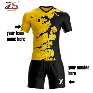 Venta caliente transpirable fútbol Jersey uniforme hecho en Pakistán ropa de fútbol - Product Image 5
