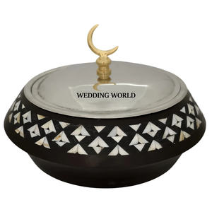 Plato para Calentar Comida de Metal, Última Colección de Ramadán, Cazuela de Diseño Clásico, Elegante y Moderno, Calentador de Comida de Metal - Product Image 2