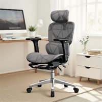 Silla de Oficina Ergonómica OEM con Malla, Silla de Escritorio con Respaldo Alto y Soporte Lumbar Ajustable, Reposabrazos 4D Ajustables y Reposacabezas Extraíble