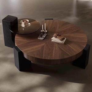 Ensemble <span class=keywords><strong>de</strong></span> table basse <span class=keywords><strong>de</strong></span> salon <span class=keywords><strong>de</strong></span> luxe italien, style moderne, style antique, design minimaliste haut <span class=keywords><strong>de</strong></span> gamme pour les petits espaces domestiques - Product Image 6