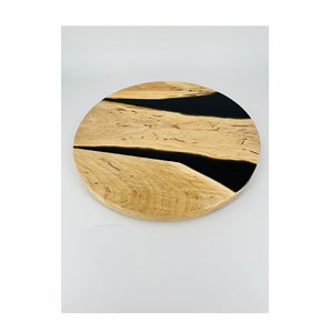 Round Epoxy Resin and Acacia Wood <b>Lazy</b> <b>Susan</b> New Design Product Wholesale Round Rotating Display Trays <b>lazy</b> <b>Susan</b> - Product Image 3