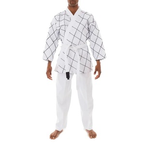 Uniformes de karaté professionnels fabriqués en grande quantité, extensibles, 100 % coton, unisexes, pour adultes, livraison rapide, faible MOQ, entraînement - Product Image 2