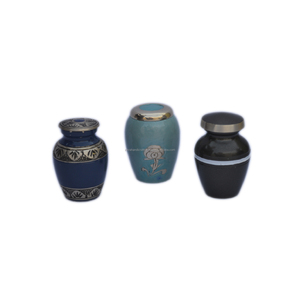 Urnas de cremación con diseño metálico, urnas pintadas con acabado de diseño, Token, urnas para funerario y cenizas, decoración del hogar, urnas baratas - Product Image 1