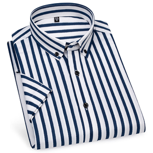 Men's Professional Business Casual <b>Office</b> Double Breasted Floral Dress <b>Shirt</b> Anti-Pilling Customizable Long Sleeve Button-Down - Product Image 2