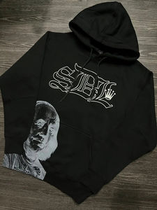 Sudadera con Capucha para Hombre, Estilo Urbano, Lavado Desteñido, con Pedrería, Talla Grande, 100% Algodón, Otoño 2026 - Product Image 2