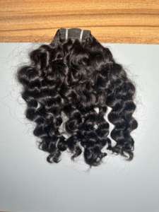 เครื่องยืดผมคนม้วนเดี่ยวม้วนผมธรรมชาติไม่ผ่านการทำสีแบบ100% พันกัน - Product Image 4