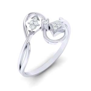 Anillo de Diamante Real Certificado en Oro de 14K, Corte Pera, Estilo Romántico, Baño de Rodio, Certificado IGI, 0.07ct, Calidad IJ-SI - Product Image 3