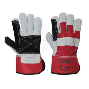 ถุงมือทำงานของผู้ชายหนังแท้2025ถุงมือทำงานสีทึบถุงมือทำงาน - Product Image 1