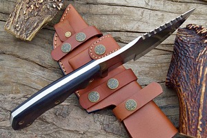 Cuchillo rastreador de acero D2 de la mejor calidad, cuchillos rastreadores de caza hechos a mano personalizados, cuchillo de Camping y supervivencia con mango de funda de Micarta. - Product Image 3