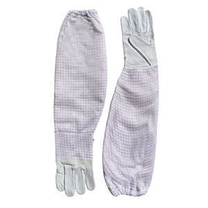 Guantes de apicultura con logotipo personalizado 2025, puño de malla transpirable largo, empuñaduras protectoras de seguridad de alta calidad a prueba de picaduras para - Product Image 6